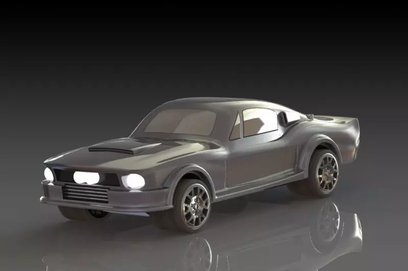 Ford Mustang 1967 Eleanor Free 3D print model