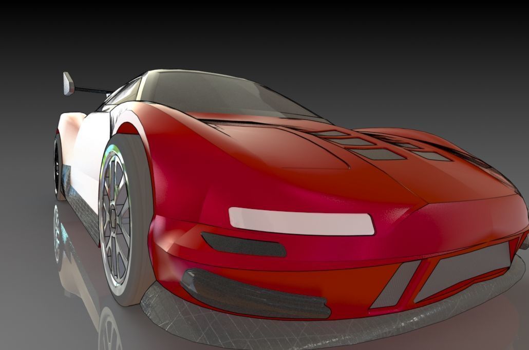 Honda NSX Free 3D print model_3