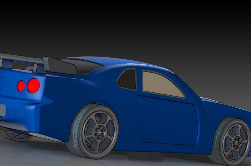 Nissan Skyline R34 Free 3D print model_2