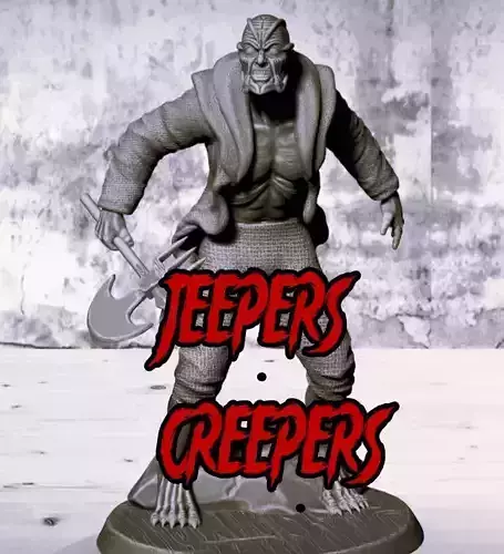Jeepers Creepers miniature devil demon 3D printable miniatures 3D print model