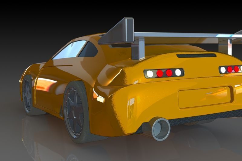 Toyota Supra Free 3D print model_1
