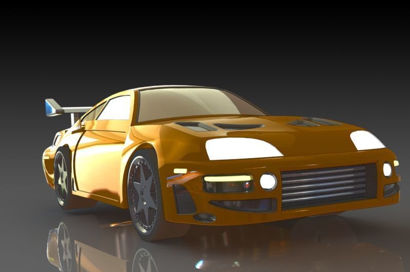 Toyota Supra Free 3D print model_3