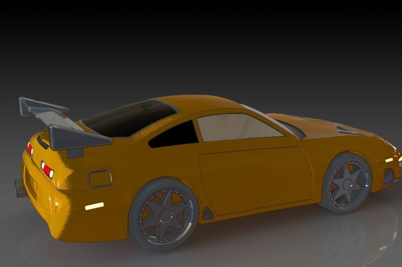 Toyota Supra Free 3D print model_2