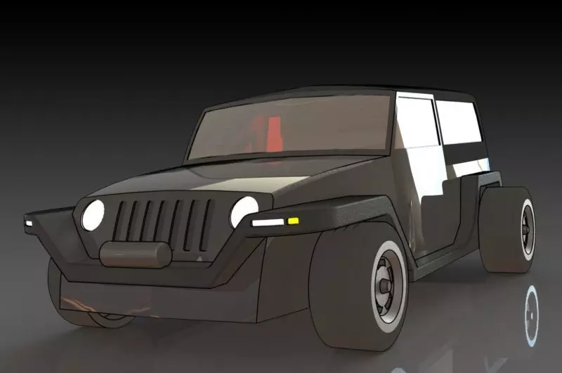 Jeep Wrangler Free 3D print model