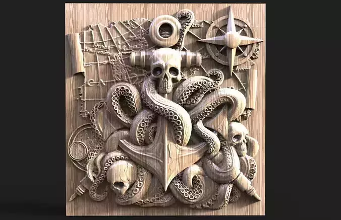 Anchor and tentacles CNC