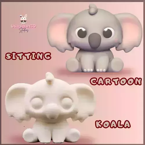 Sitting Cartoon Koala