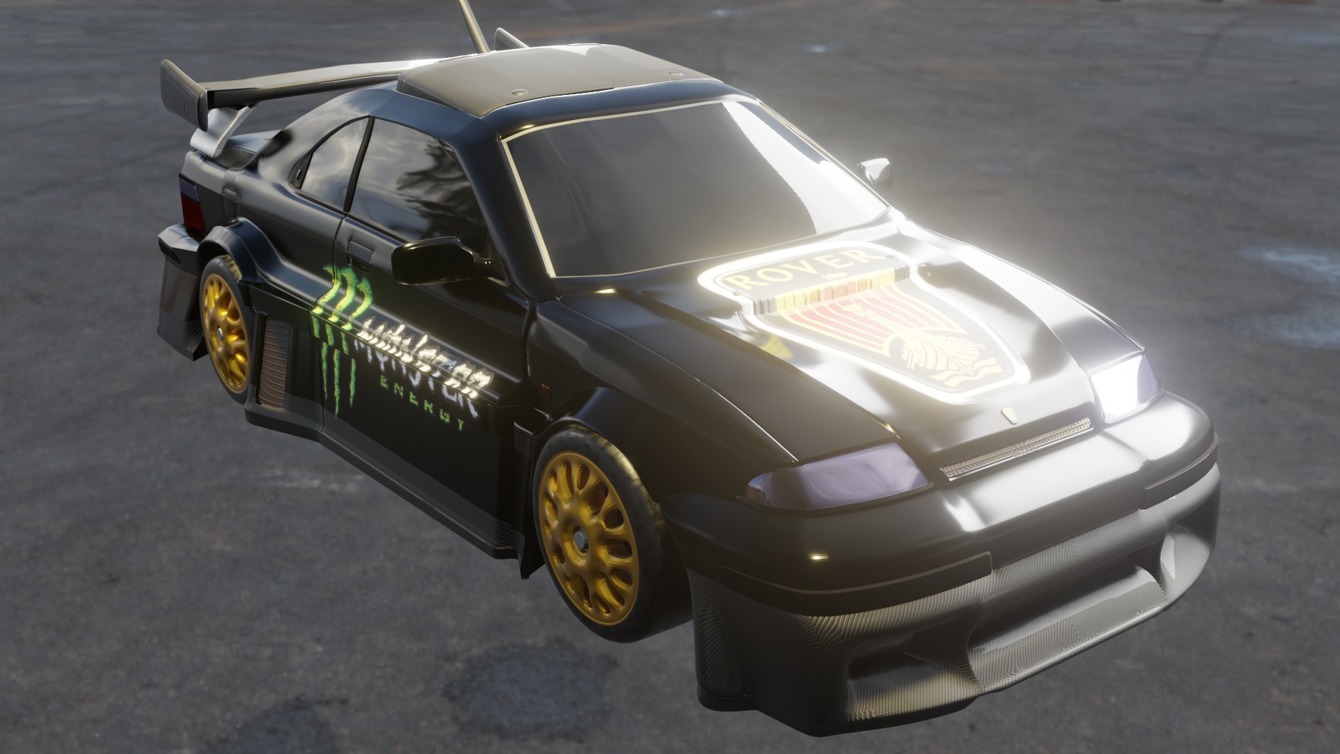 Rover 200 Coupe Tomcat 3D print model_9