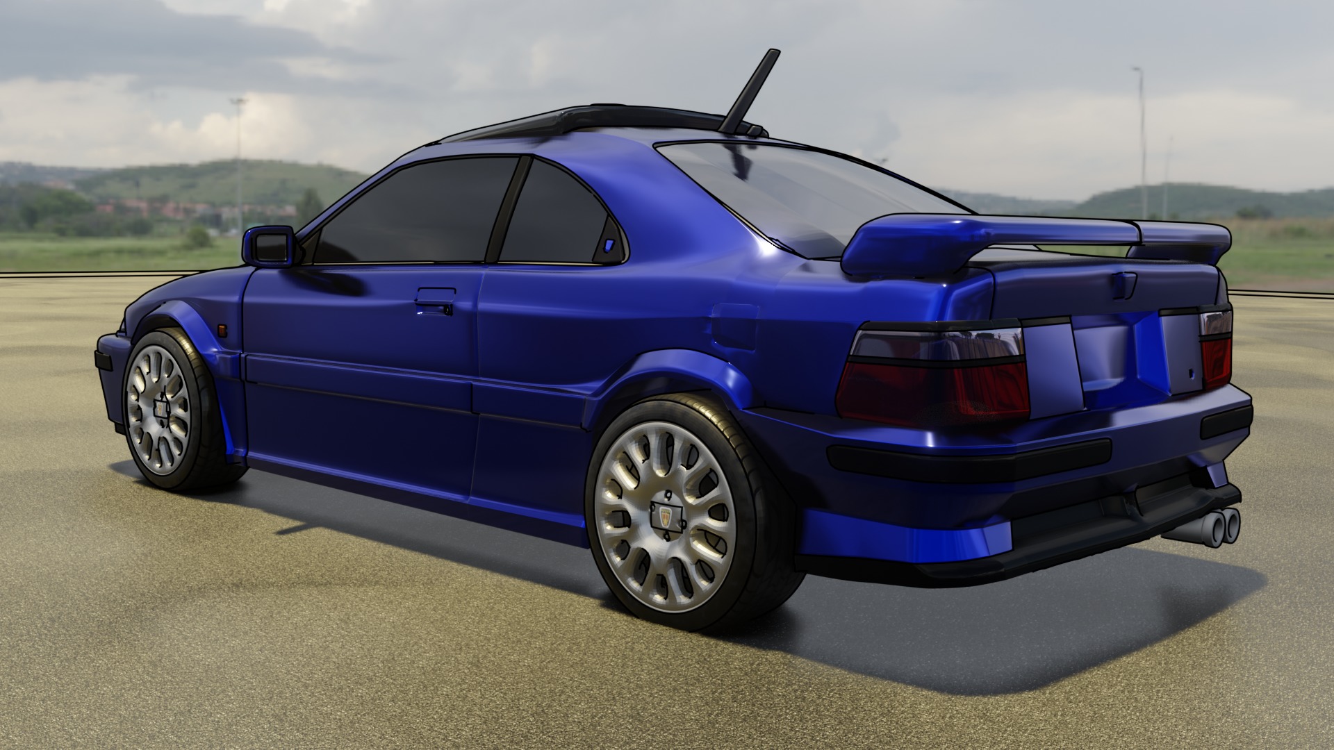 Rover 200 Coupe Tomcat 3D print model_6