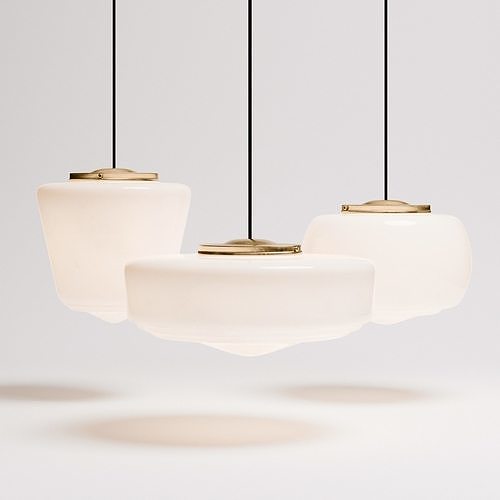 Pendant Lights Set 01 Low-poly 3D model