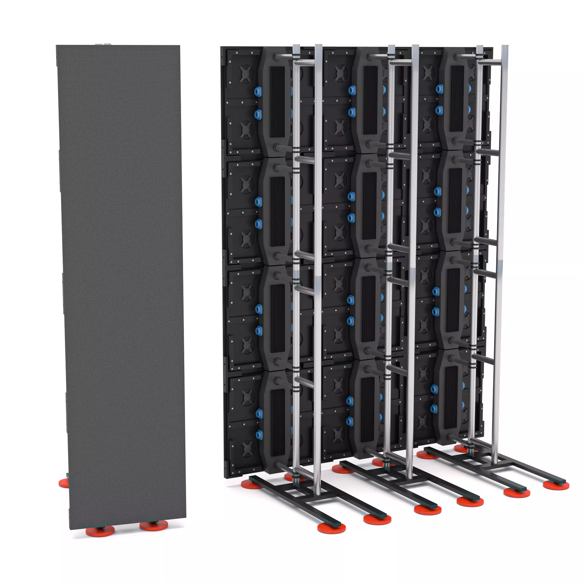 Led Video Wall v3 P2 and Truss 3D model_0