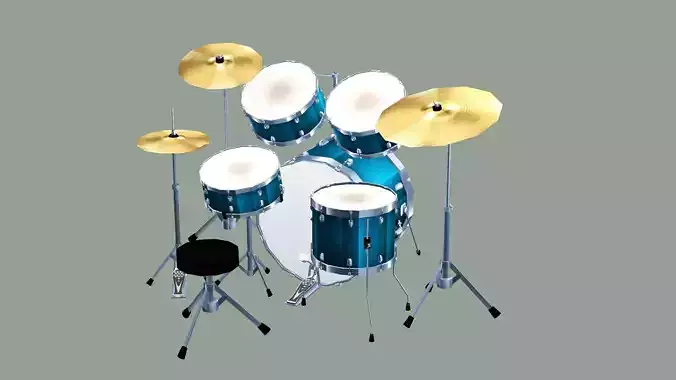 Yamaha Music Recording Full Setup Custom 3D Model Low-poly 3D model