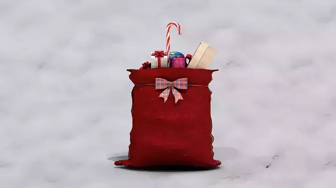 saco de presentes do papai noel