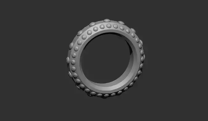 zbrush ring Low-poly 3D model