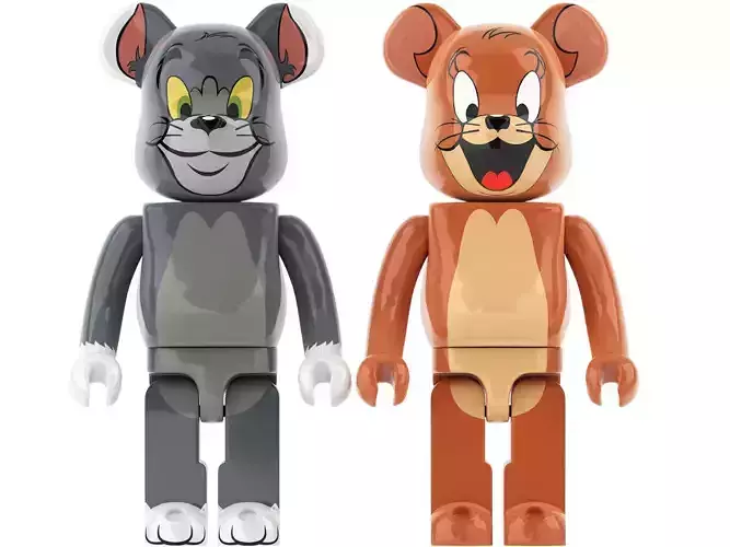 tom and jerry bearbrick collection 3D model
