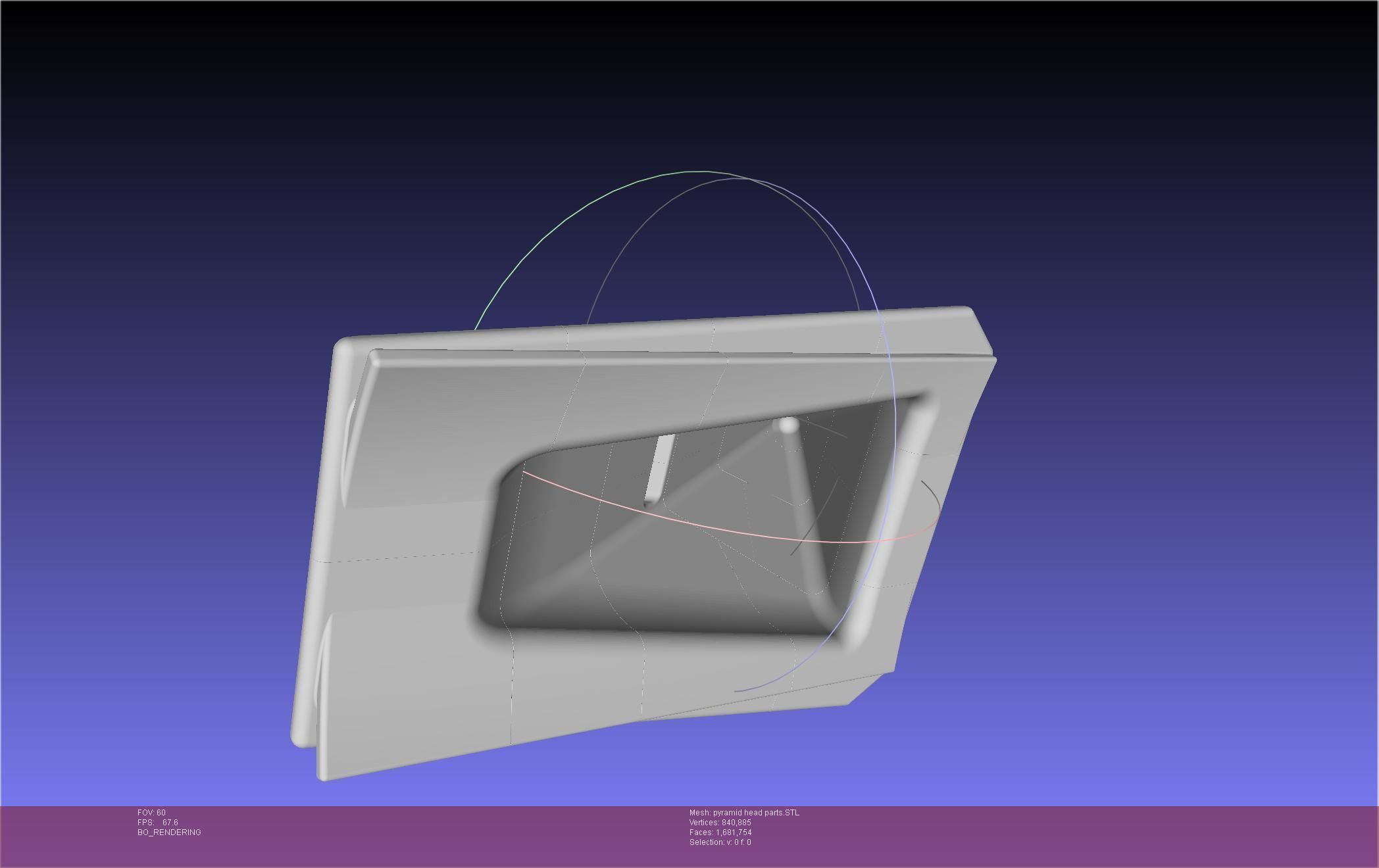 Pyramid Head 3D print model_140