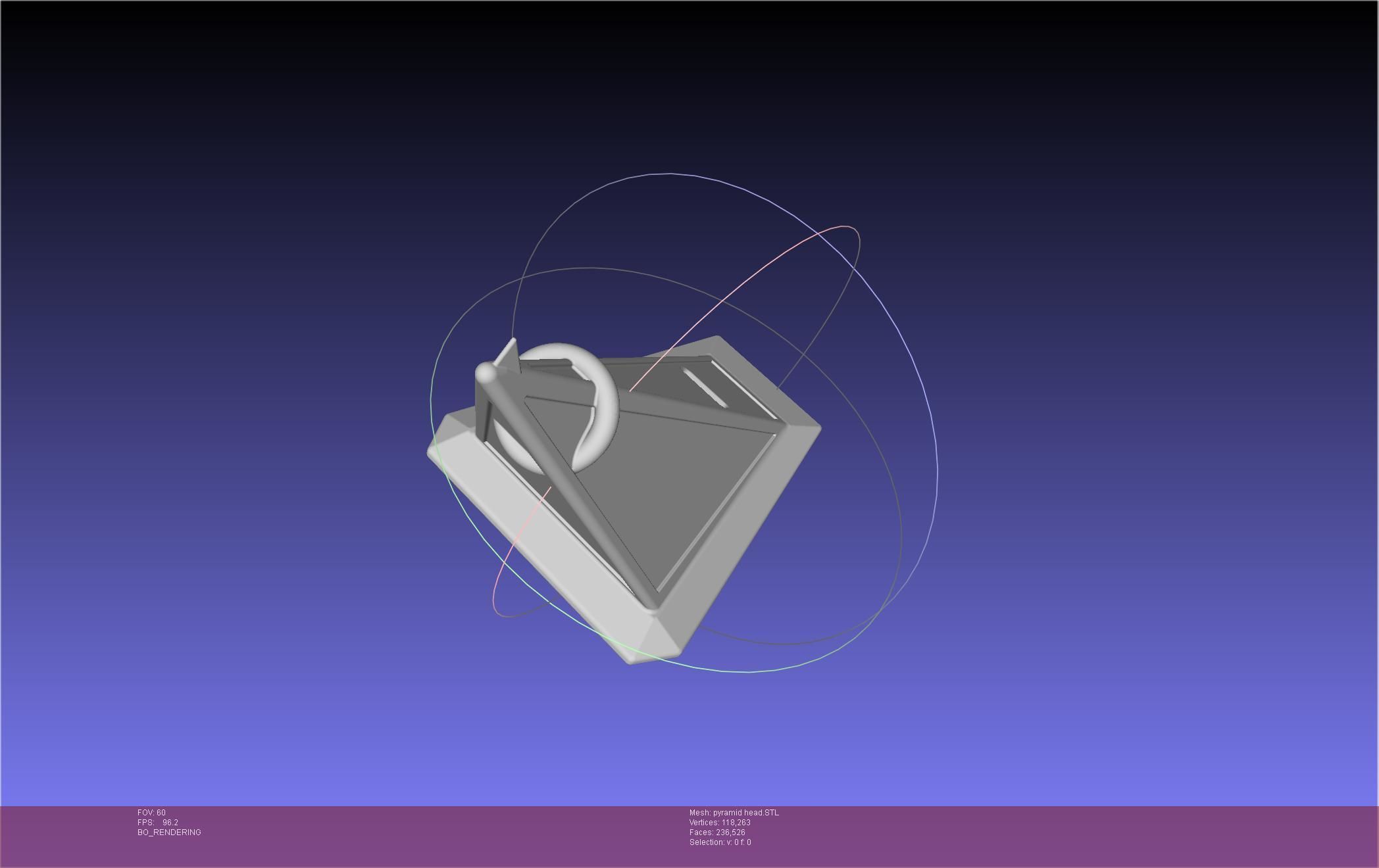 Pyramid Head 3D print model_2