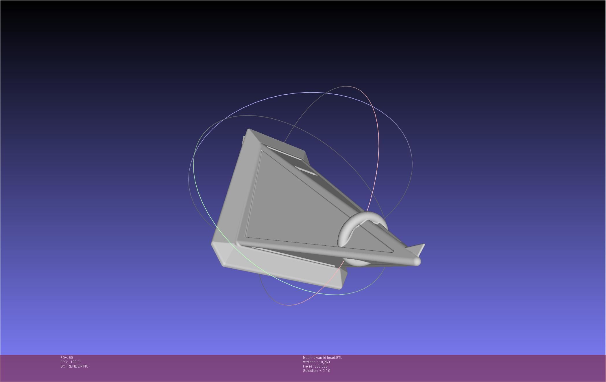 Pyramid Head 3D print model_10