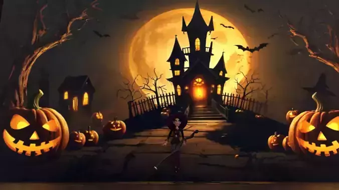 Gothic Witch - High Poly 3D Character Model