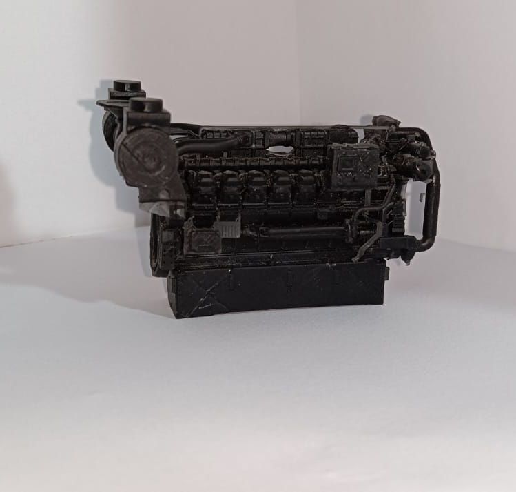 Diesel engine 3516B CAT 3D print model_8