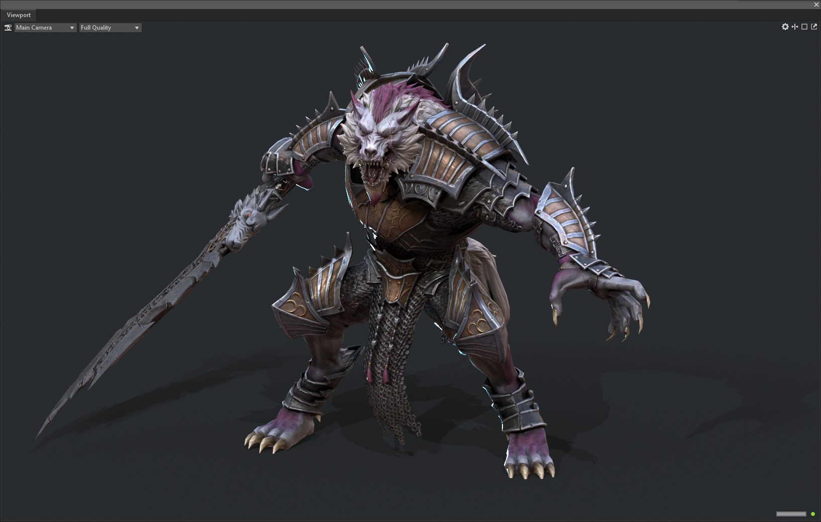 Werewolf warrior 3D model_17