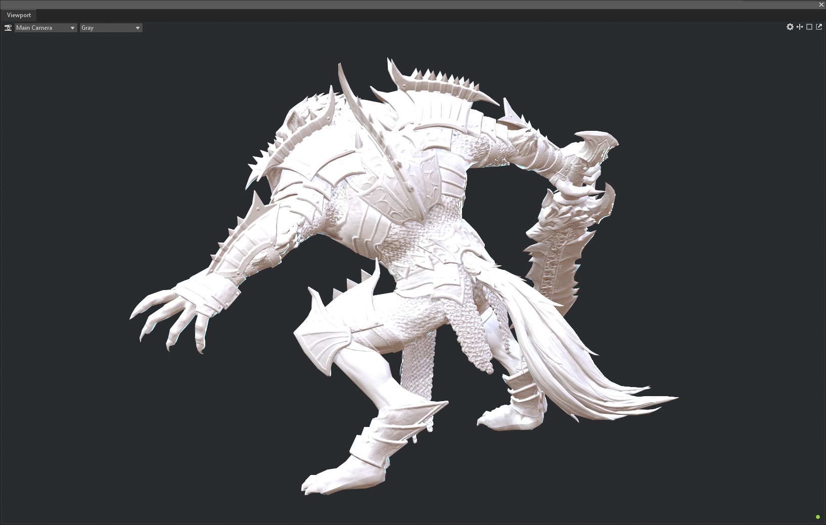 Werewolf warrior 3D model_14