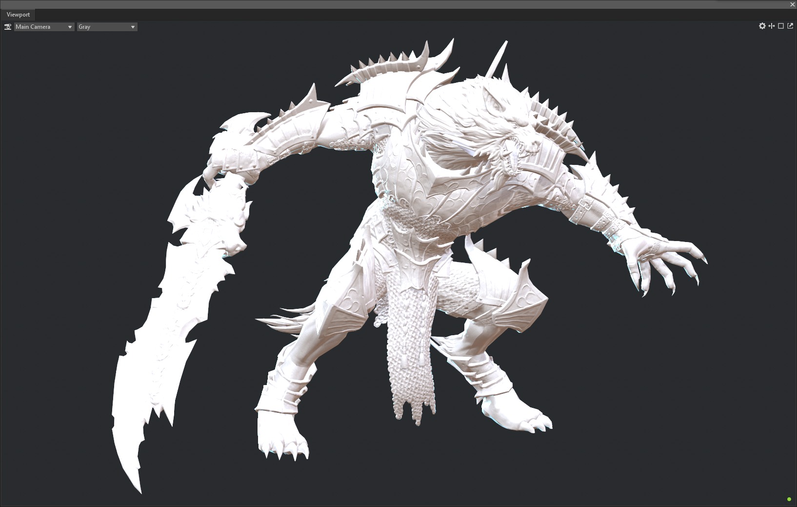 Werewolf warrior 3D model_18