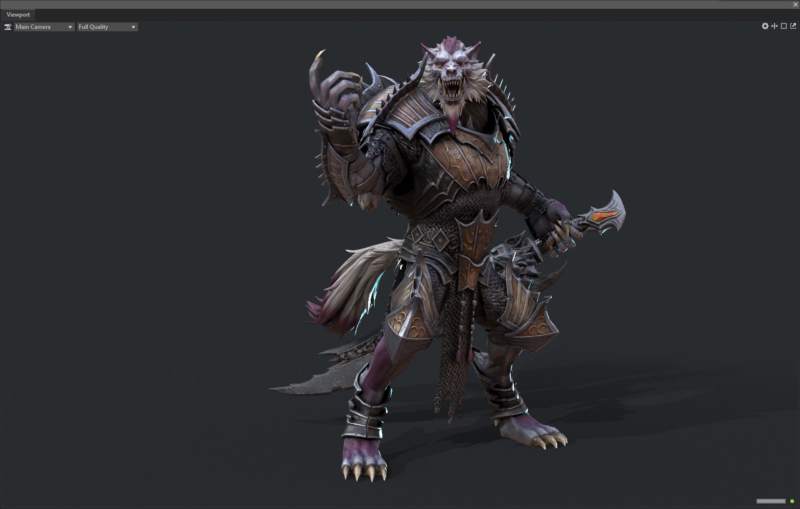 Werewolf warrior 3D model_22