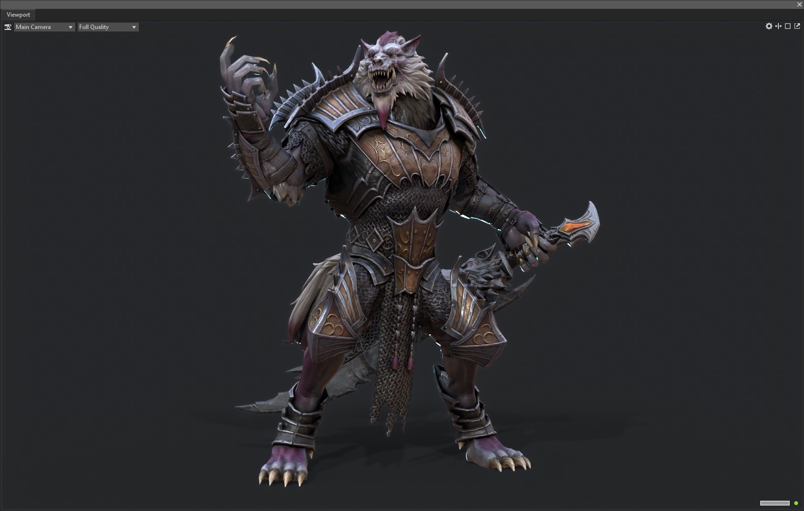 Werewolf warrior 3D model_13