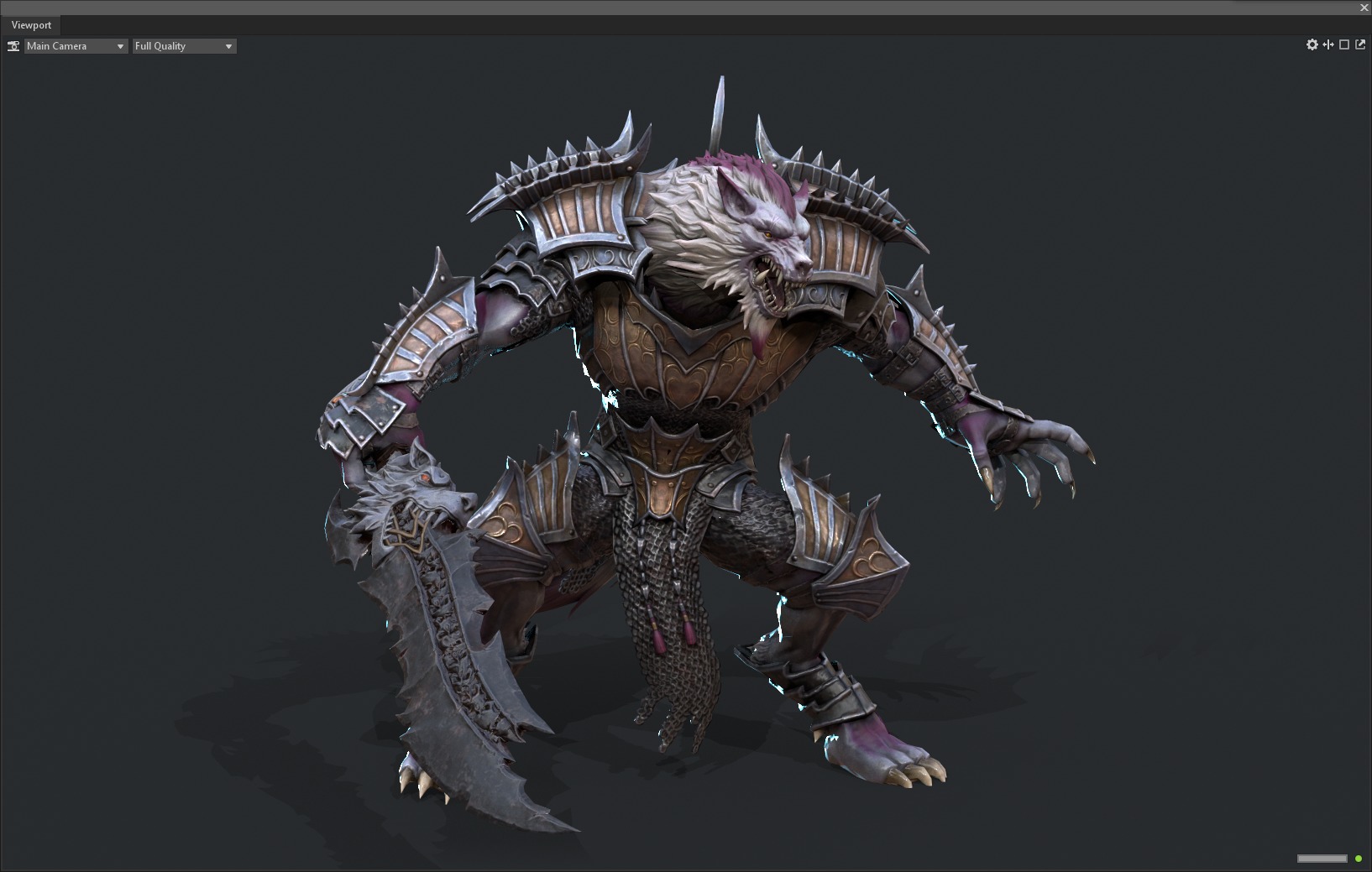 Werewolf warrior 3D model_21