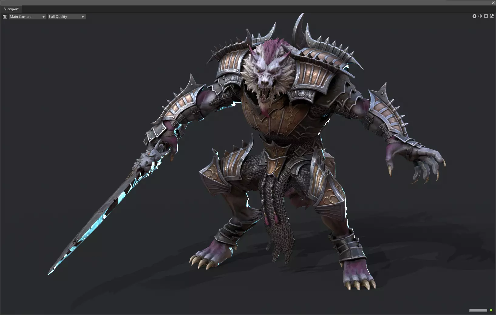 Werewolf warrior 3D model_0