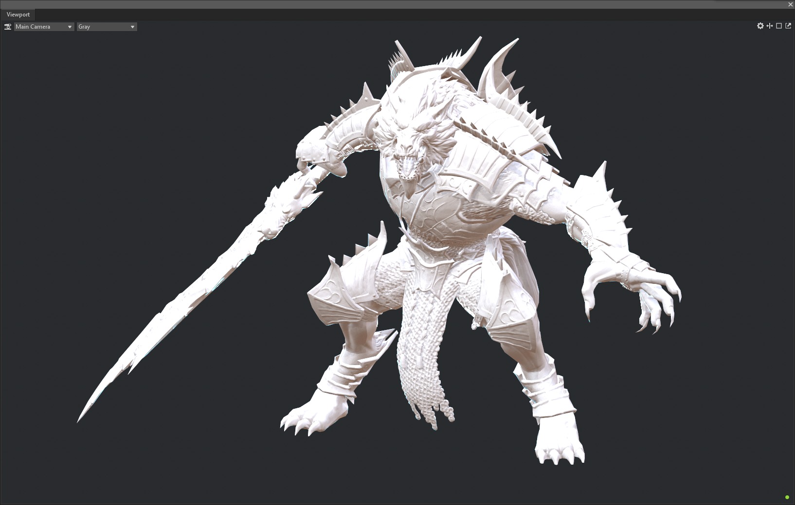 Werewolf warrior 3D model_11