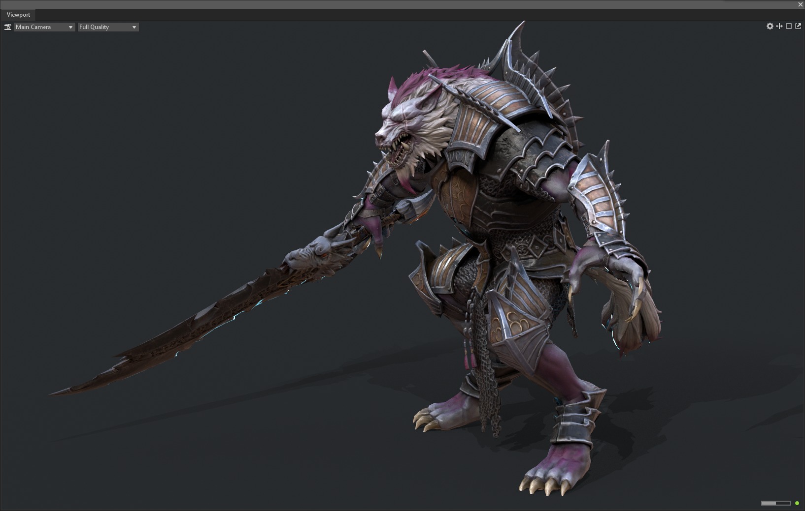Werewolf warrior 3D model_16
