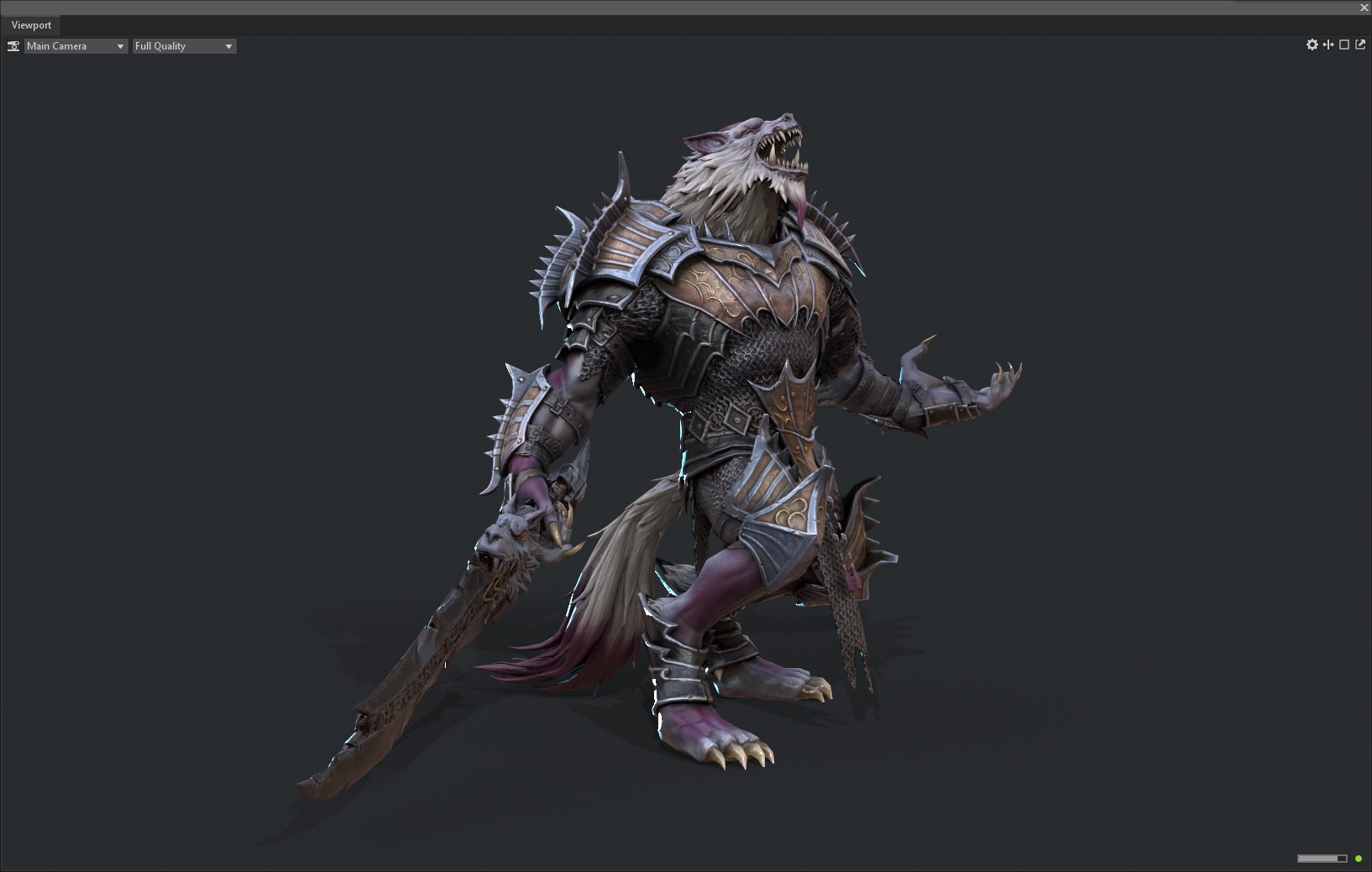 Werewolf warrior 3D model_20