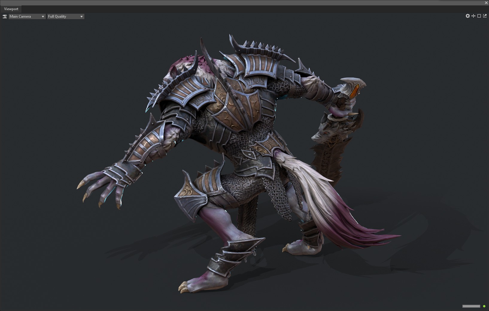 Werewolf warrior 3D model_15