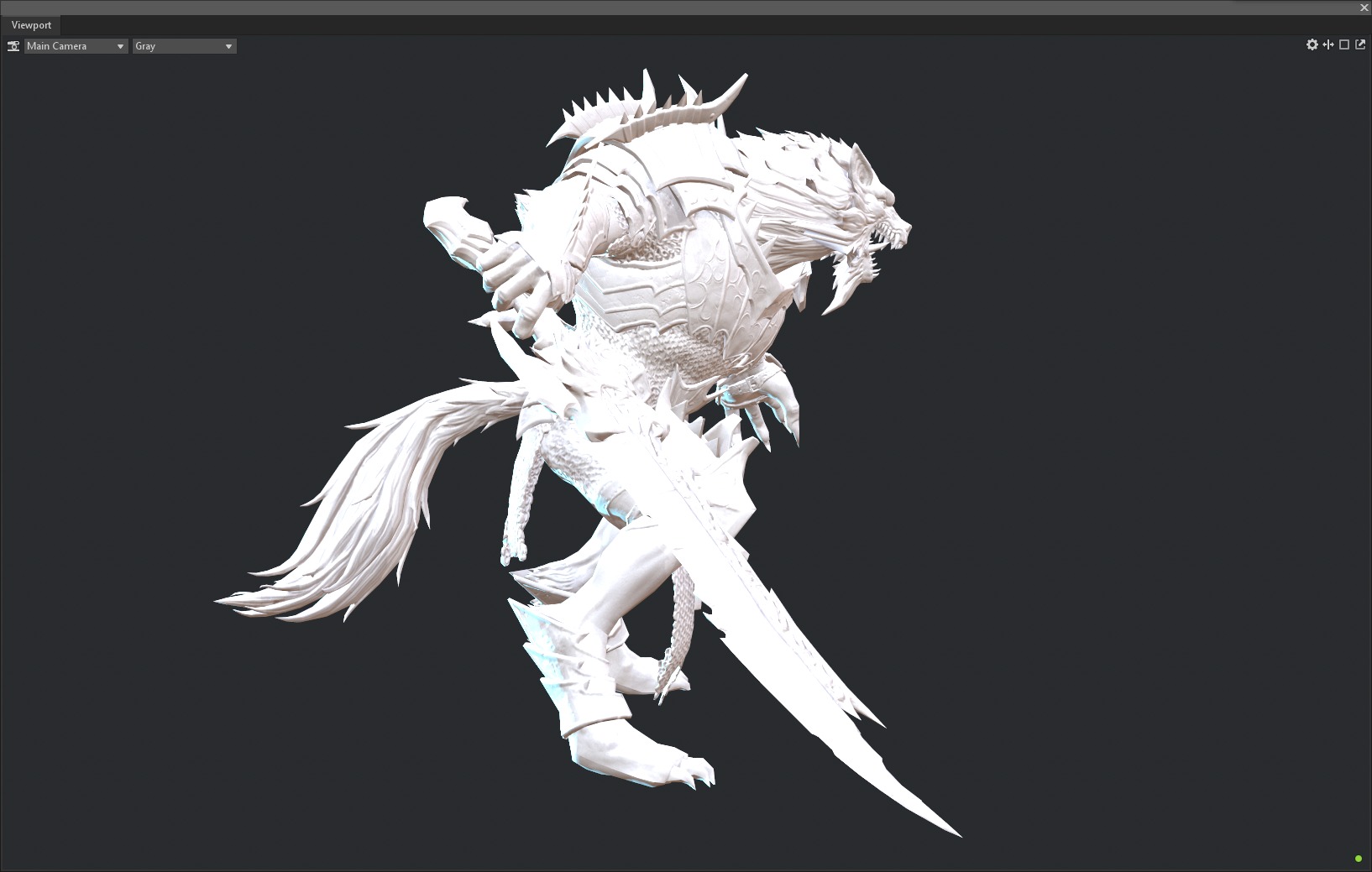 Werewolf warrior 3D model_12