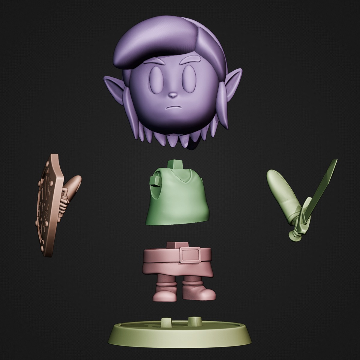 Link - Zelda Links Awakening 3D print model_6
