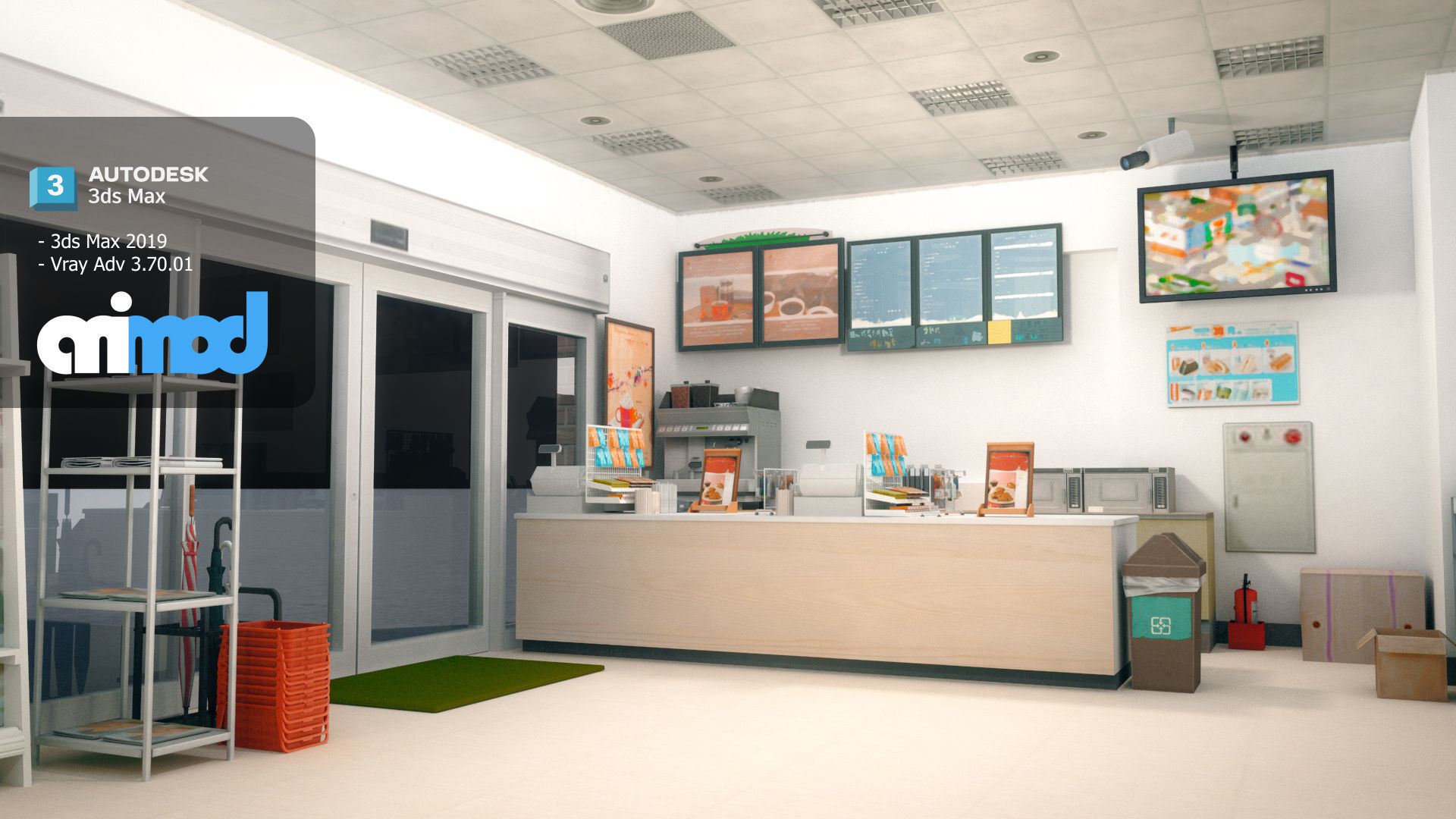Convenience Store 0001 3D model_4
