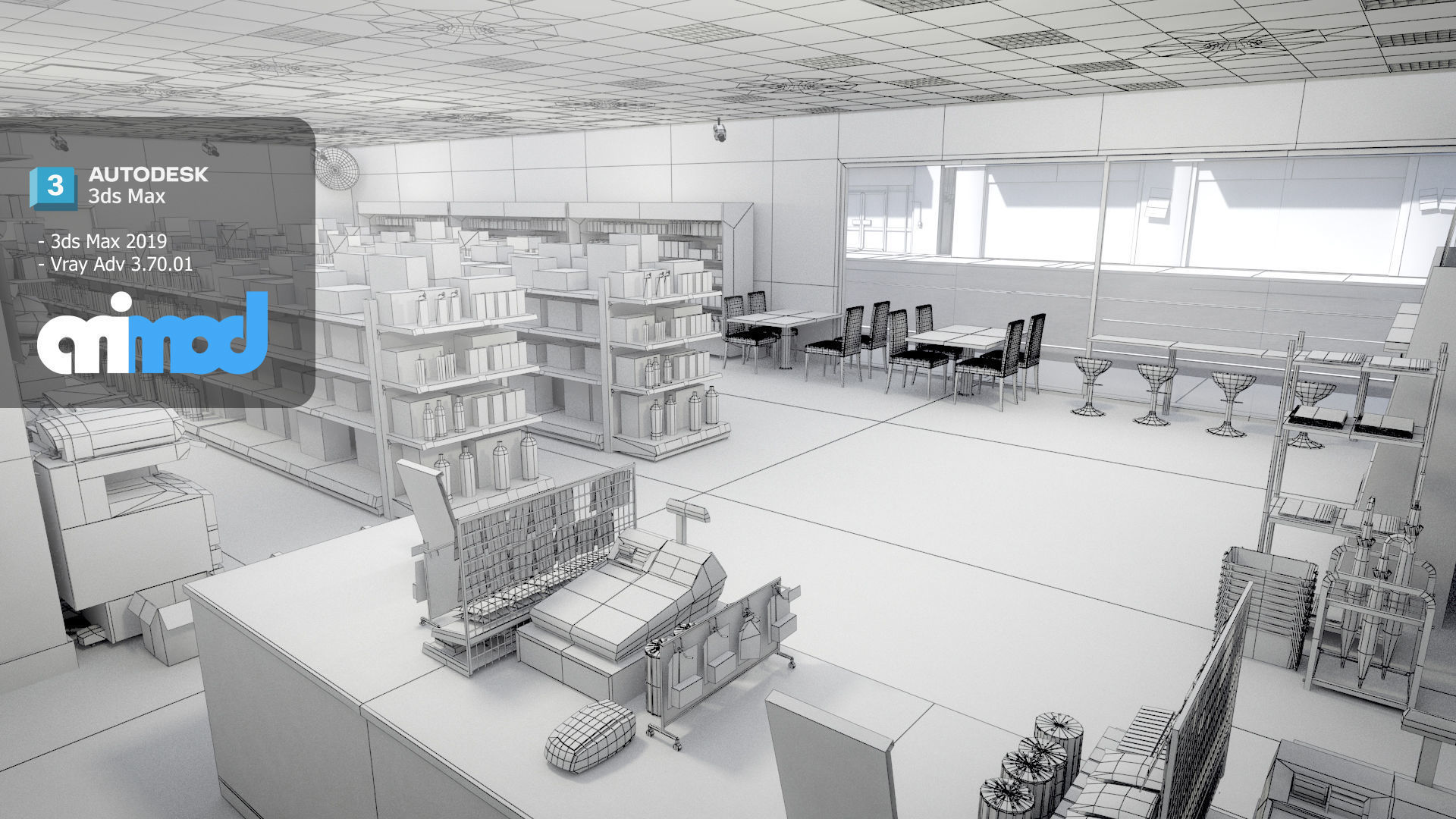 Convenience Store 0001 3D model_5