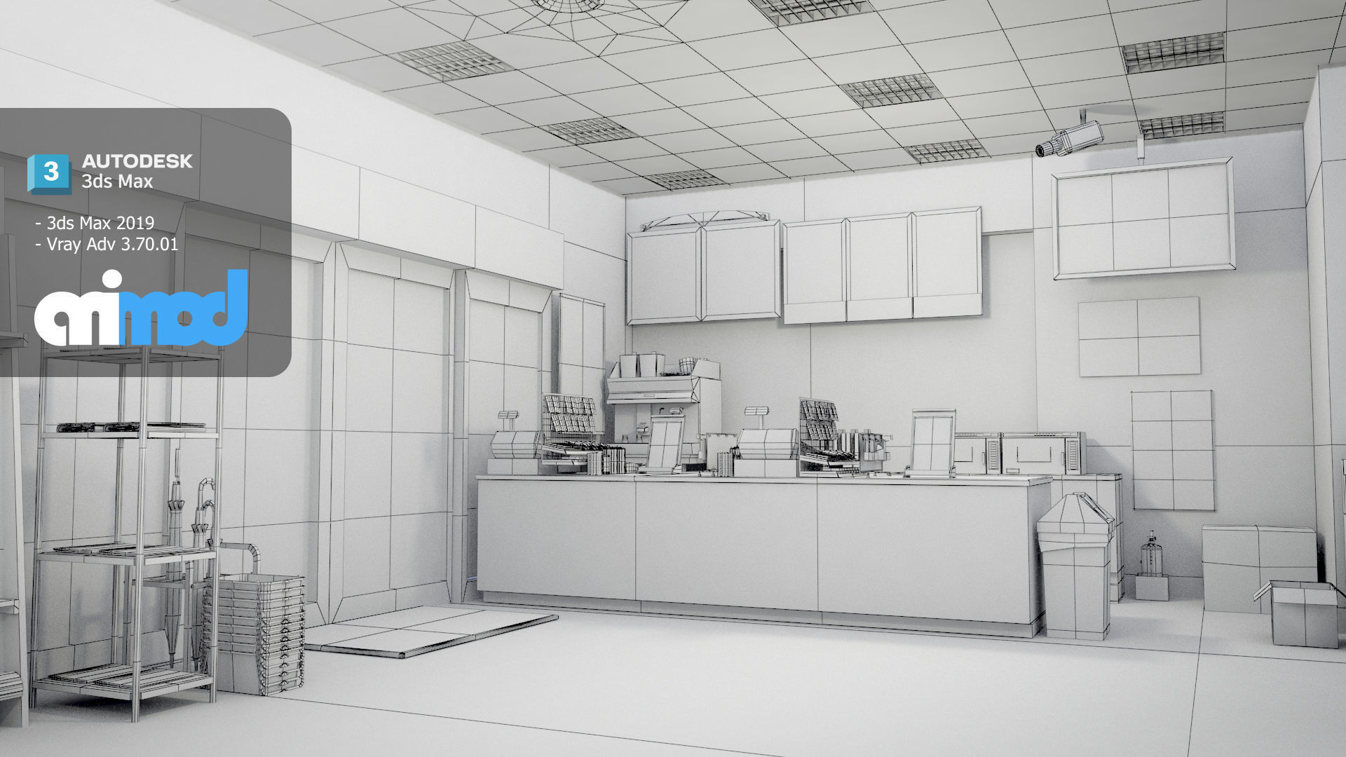 Convenience Store 0001 3D model_9