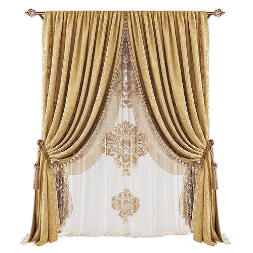 Curtains616 Low-poly 3D model