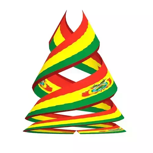 Bolivia flag Double Helical Structure