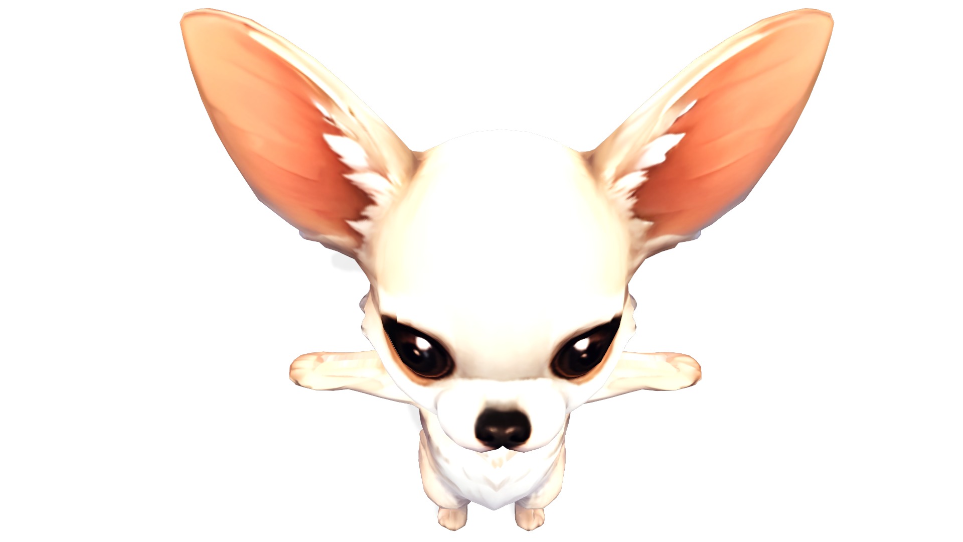 ChiChi the Curious Chihuahua Low-poly 3D model_6