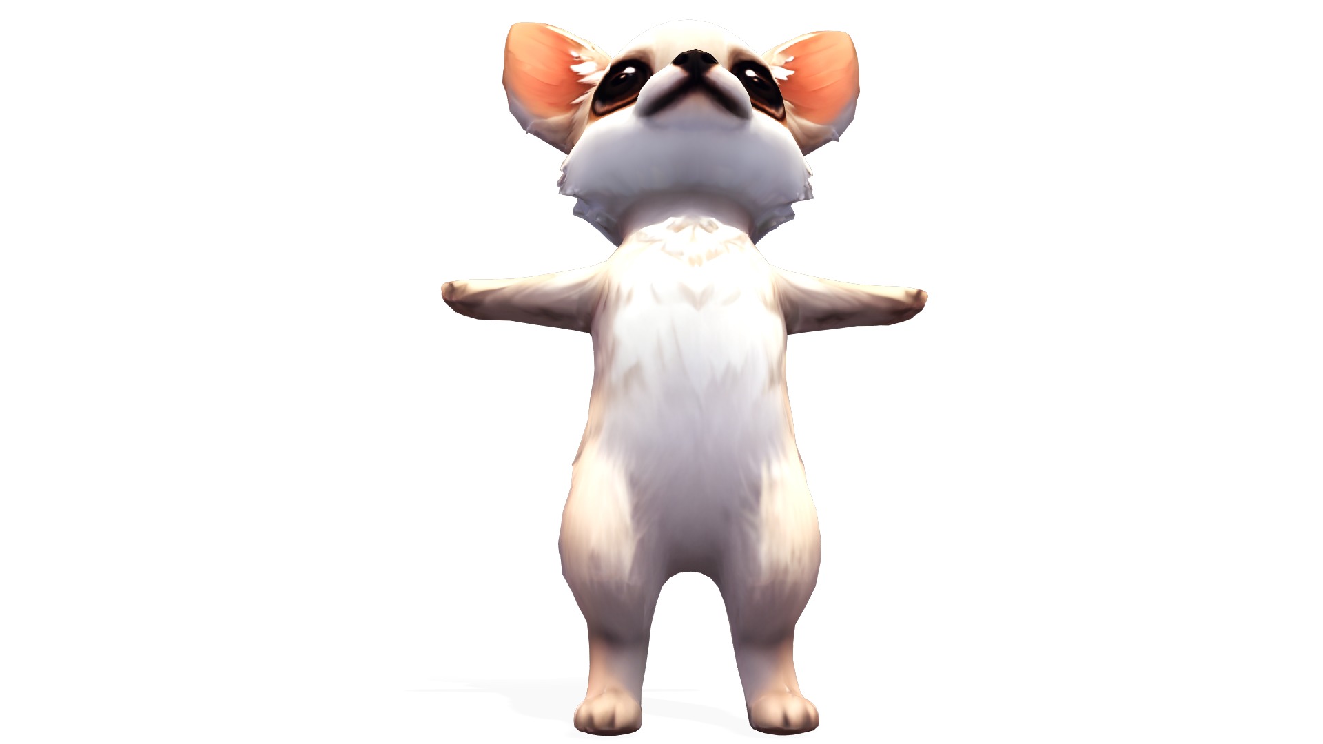 ChiChi the Curious Chihuahua Low-poly 3D model_8