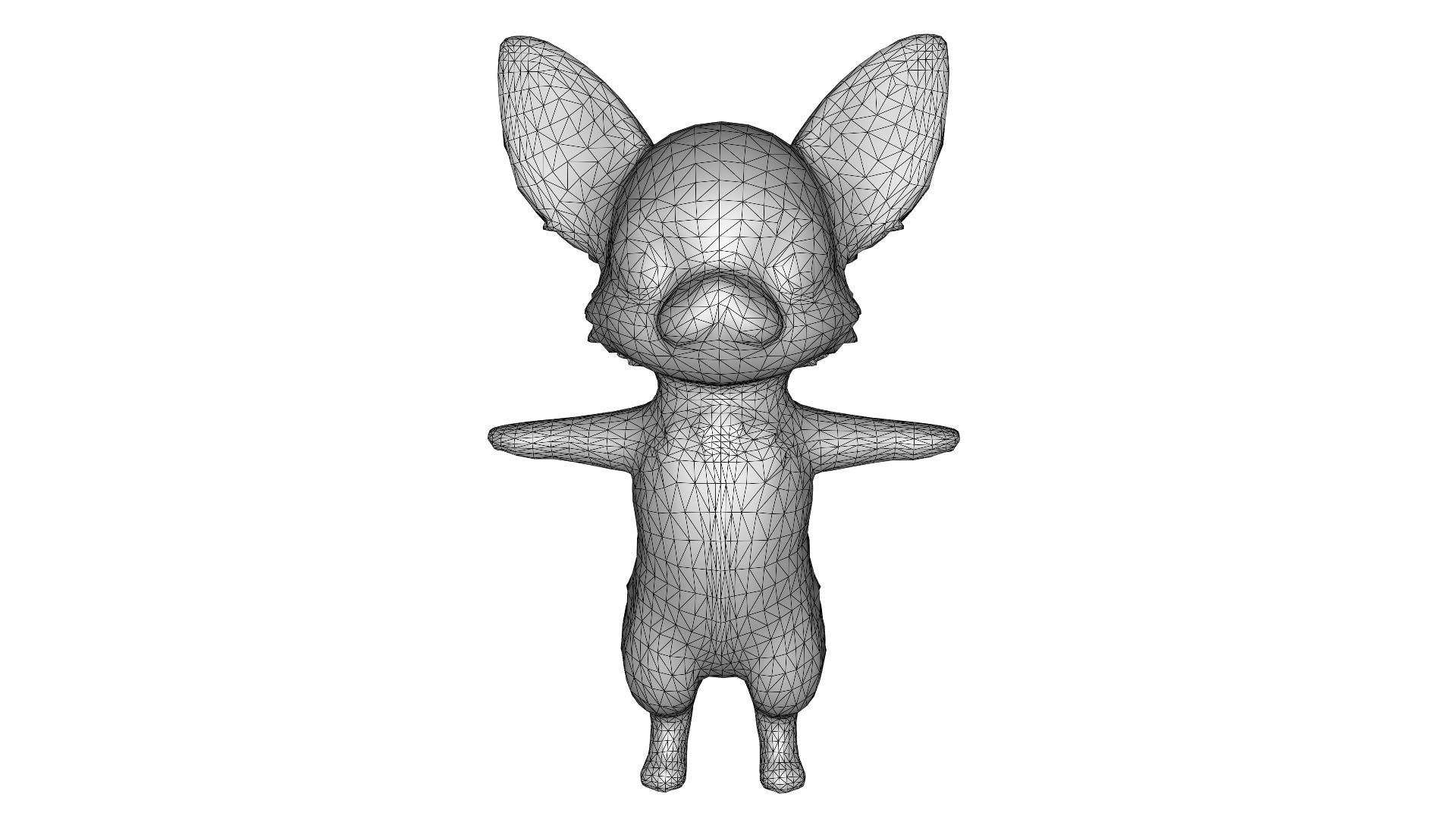 ChiChi the Curious Chihuahua Low-poly 3D model_9