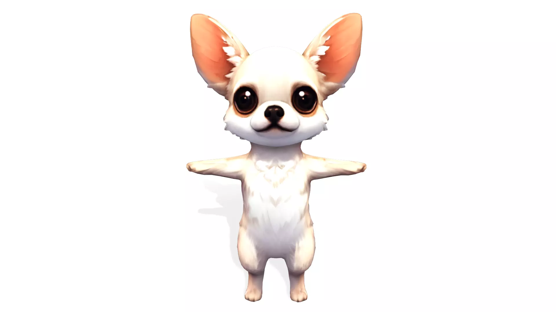ChiChi the Curious Chihuahua Low-poly 3D model_0