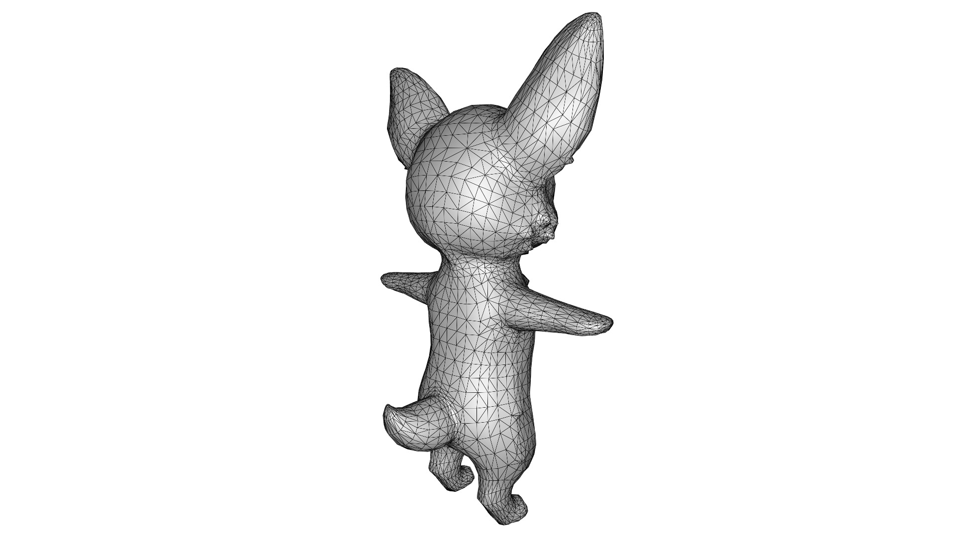 ChiChi the Curious Chihuahua Low-poly 3D model_11