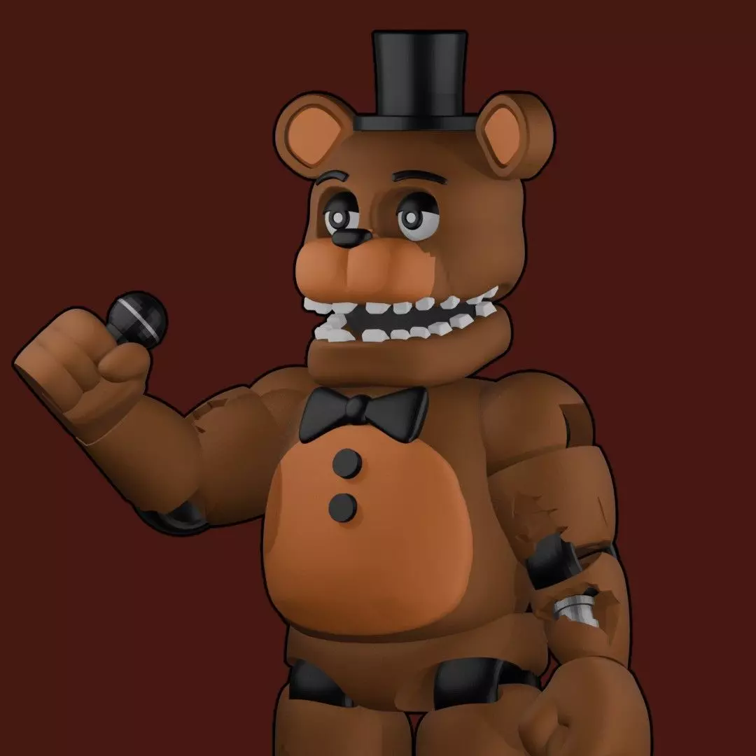 Withered Freddy Flexy No supports 3D print model_0