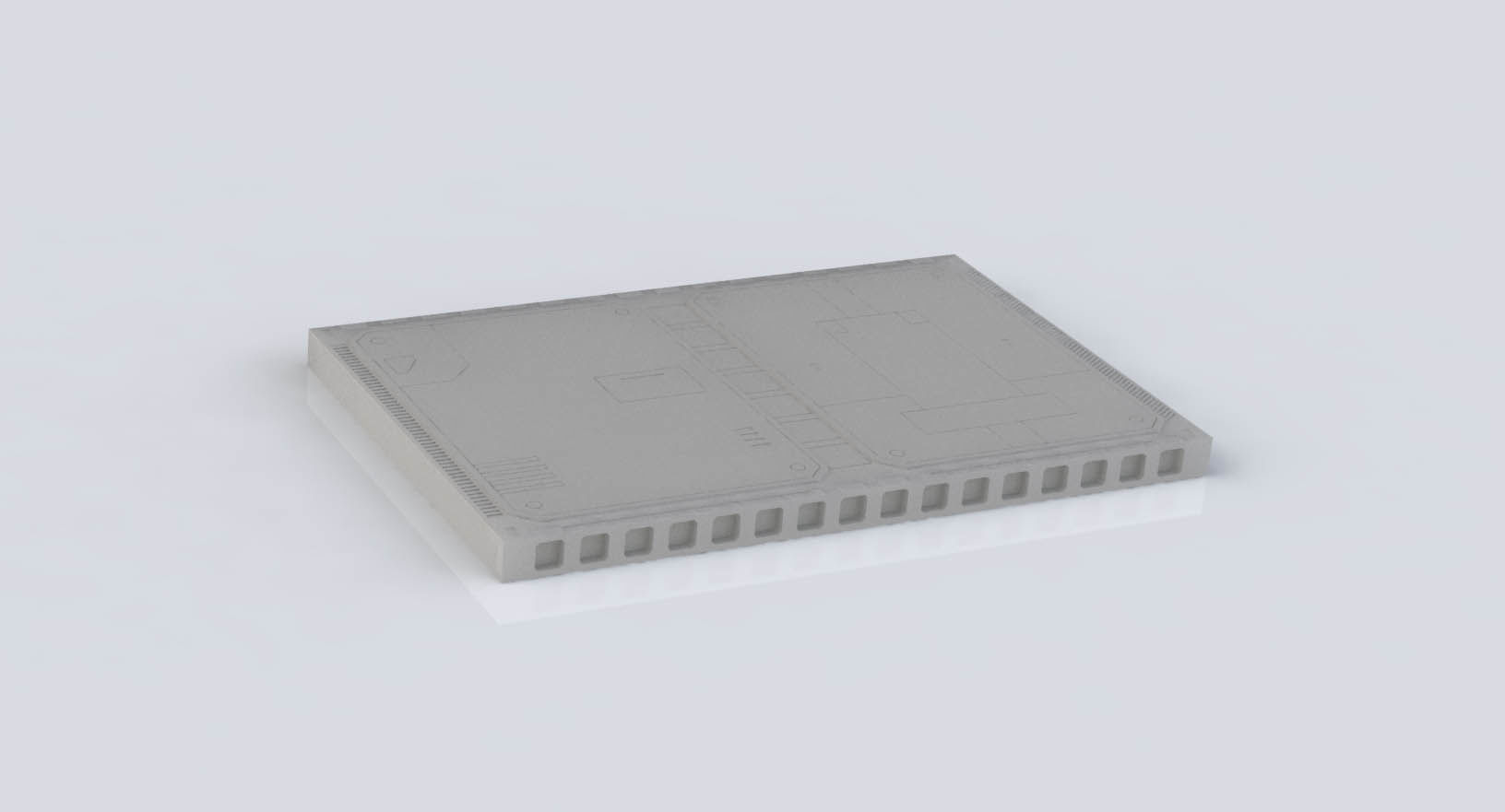 Mecha Hangar Base 3D print model_2