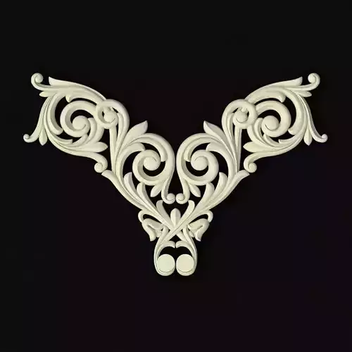 Central decor ornament for furniture