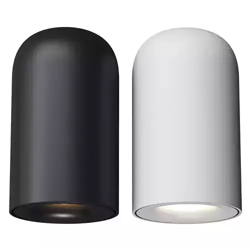 Spot with rounded cylindrical design mount